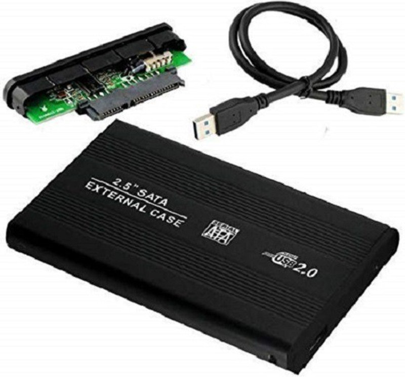 SINGING NOISE 2.5 inch USB 2.0 External Hard Drive Enclosure (For HARD DRIVE, SSD, Black) 2.5 inch Shock Resistant EXTERNAL CASE(For HARD DRIVE, SSD, Black)