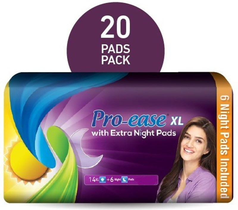 Pro-ease XL With Extra Night Pads 20+20 Sanitary Pad(Pack of 2)
