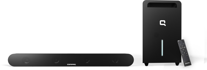 Compaq Horq Series Wireless subwoofer 200 W Bluetooth Soundbar(Black, 2.1 Channel)