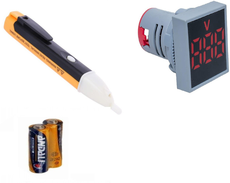 Gadariya King Non Contact 1AC/D Voltage Tester Pen 90V-1000V AC With Red volt meter Digital Voltage Tester