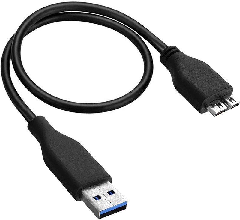 STORITE Micro USB Cable 2 A 0.45 m USB 3.0 Micro Cable(Compatible with Desktop, Hard drives, Black)