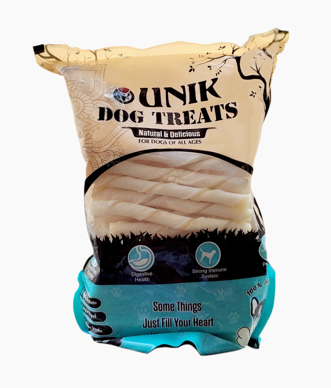 Petfun Raw Hide Twisted Calcium Chew Sticks for New Born, Young & Adult, 250g Chicken Dog Chew(250 g, Pack of 1)