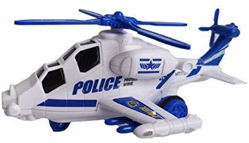 SR Toys Friction Powered Stylist Helicopter Toy for Kids (Multicolor, Pack of: 1)(Black,white, Pack of: 1)