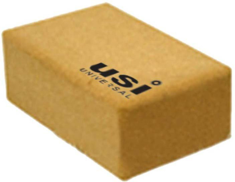 USI UNIVERSAL YB Yoga Block Cork Yoga Blocks(Yellow Pack of 1)