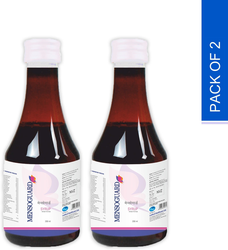 Leeford Mensoguard Syrup for Irregular Periods 200ml Pack of 2(Pack of 2, 400 ml)