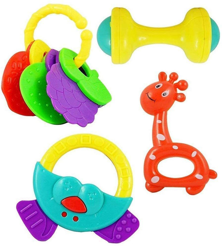 higadget Rattles For Little Babies, 8 Cute Toys For Toddlers, Baby Rattle(Multicolor)