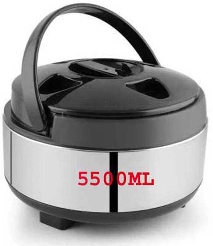PEXMON High Quality Chapati HOT POT Buffet Casserole stainless steel Casserole 5500ml Cook and Serve Casserole(5500 ml)