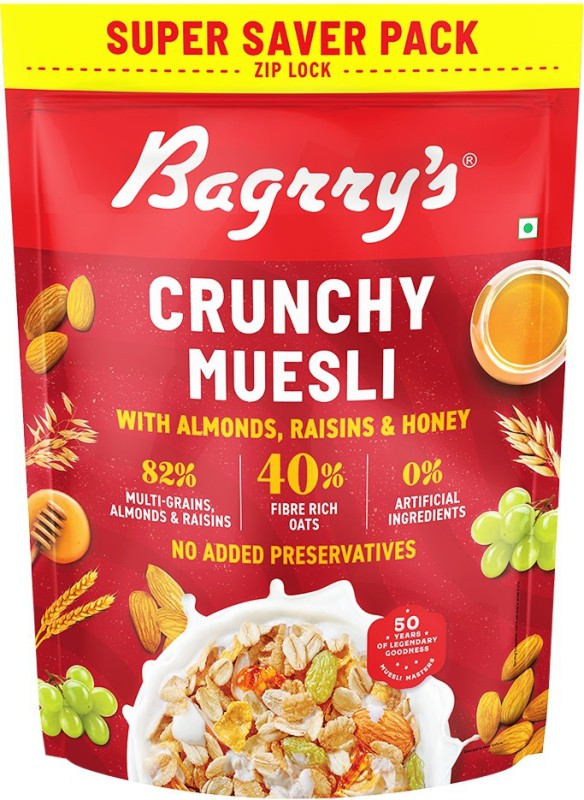 Bagrry’s Crunchy muesli ARH Pouch  (750 g)