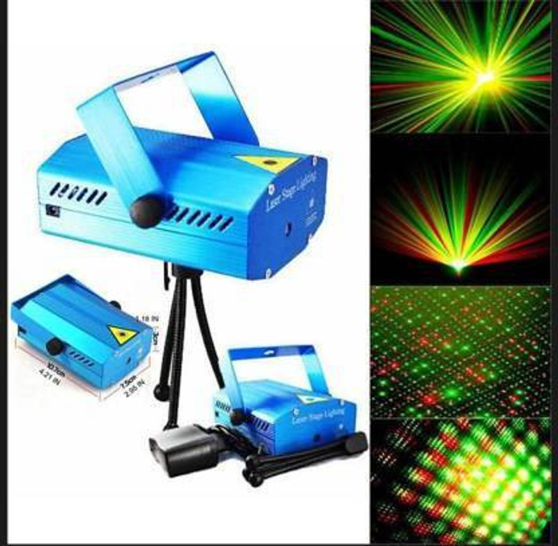 SROPX Mini LED Projector Decorations Disco Shower Light Laser(631 nm, Green)