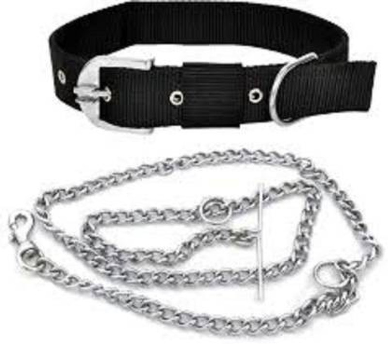 PSK PET MART 150 cm Dog & Cat Strap Leash(Black)