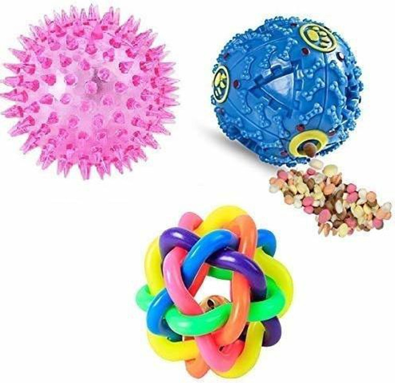 Woofy Toys for Pets Pet Treat Balls, Interactive Food Treat Dispensing Pet Toys Rubber Chew Toy For Dog & Cat