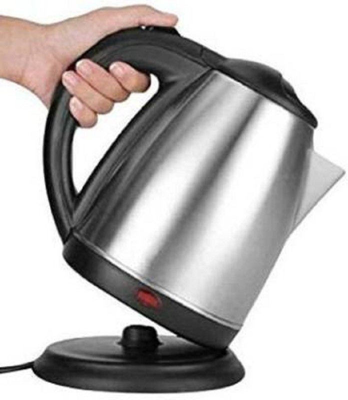 MAITRI ENTERPRISE Fast Boiling Tea Kettle Cordless 2 LTR Automatic Multipurpose Large Size Electric Kettle(2 L, BLACK & SILVER)