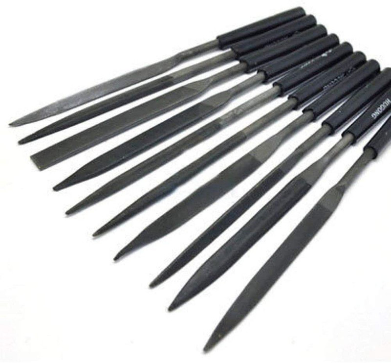Svojas Needle File Set PVC File Set Mixe File Woodworking Hand Tool Knife Sharpening Steel(Carbon Steel)