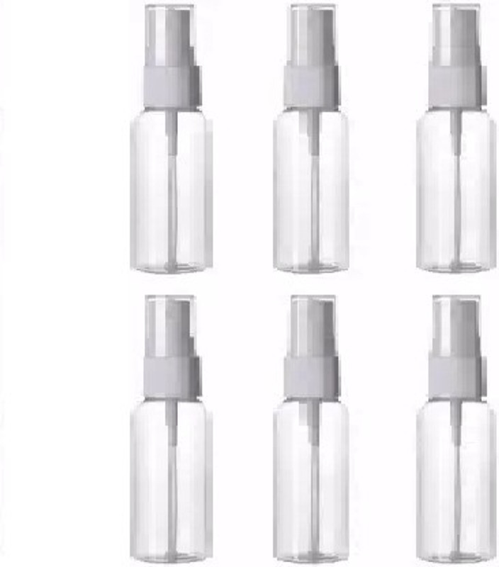 EverGlam Empty Plastic Refillable Spray Bottle for hand sanitizer- 240 ml PET Spray Bottle(Pack of 8, White)