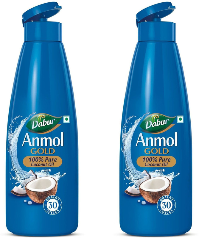 Dabur Anmol Gold 100% Pure Coconut Oil | Nariyal tel | Natural | Multipurpose. Hair Oil(1100 ml)