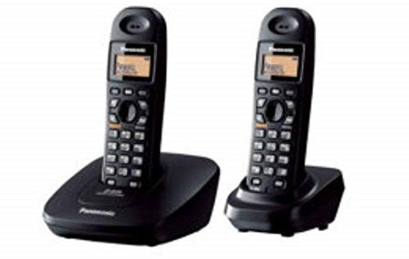 Panasonic KXTG3612|2 Handsets|2.4GHz Digital Cordless Landline Phone(Black)