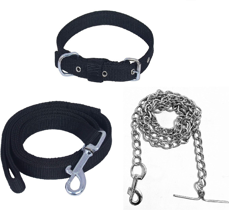 Quickato Awesome Quality 1/2 inch Black Puppy Belt/Puppy Collar Belt Dog Collar & Leash Dog Collar & Leash Dog Collar & Leash Dog Collar & Leash(Medium, Black, RED)