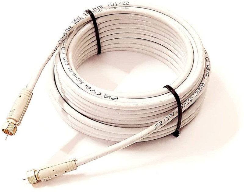 ERHIndia  TV-out Cable (15 Meter) Digital Coaxial Cable Wire RG59 Coaxial Cable Wire RG-6 Cable(Grey, For DVD)