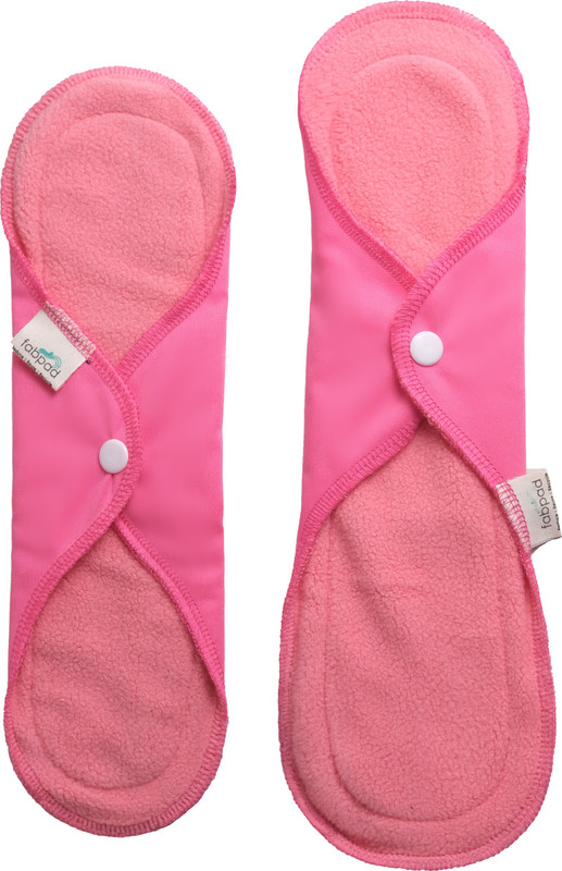 FabPad Reusable Washable Sanitary Cloth Pads (Maroon, Maxi - Pack of 2) Sanitary Pad(Pack of 2)