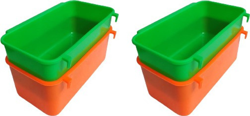 Mr Traders Bird Feeder Big Size (Pack of 4) Size 15x8.5x6cm Tray Bird Feeder(Multicolor)