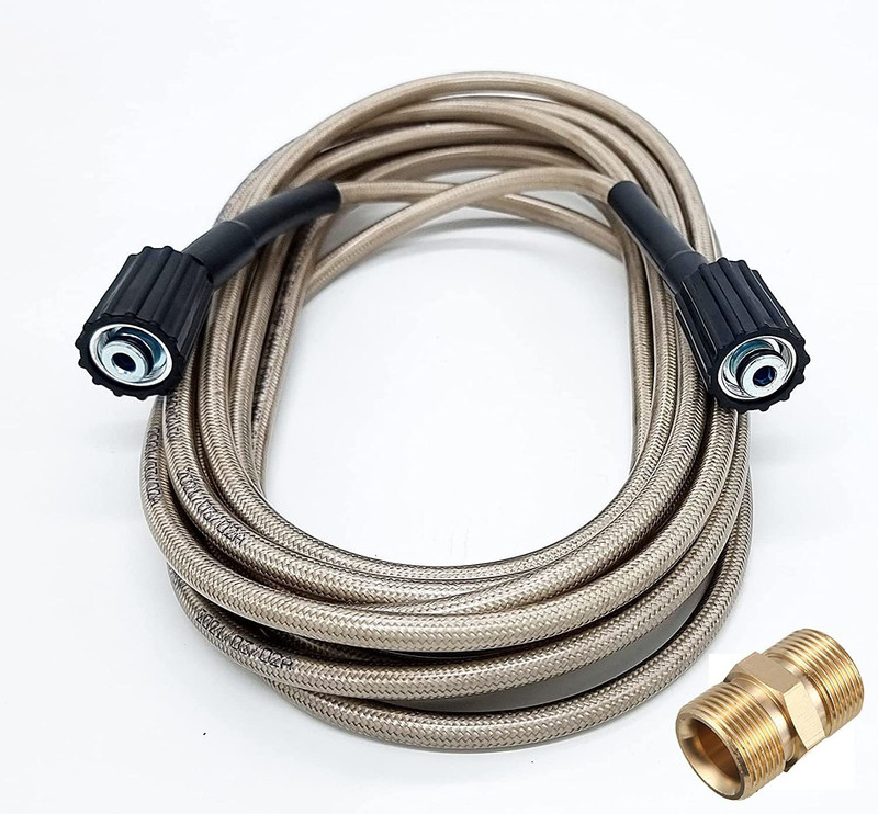 PARTHVI High Quality Washer Water Spray Nylon Hose Pipe 8 Meter With M22 Connector Pressure Washer