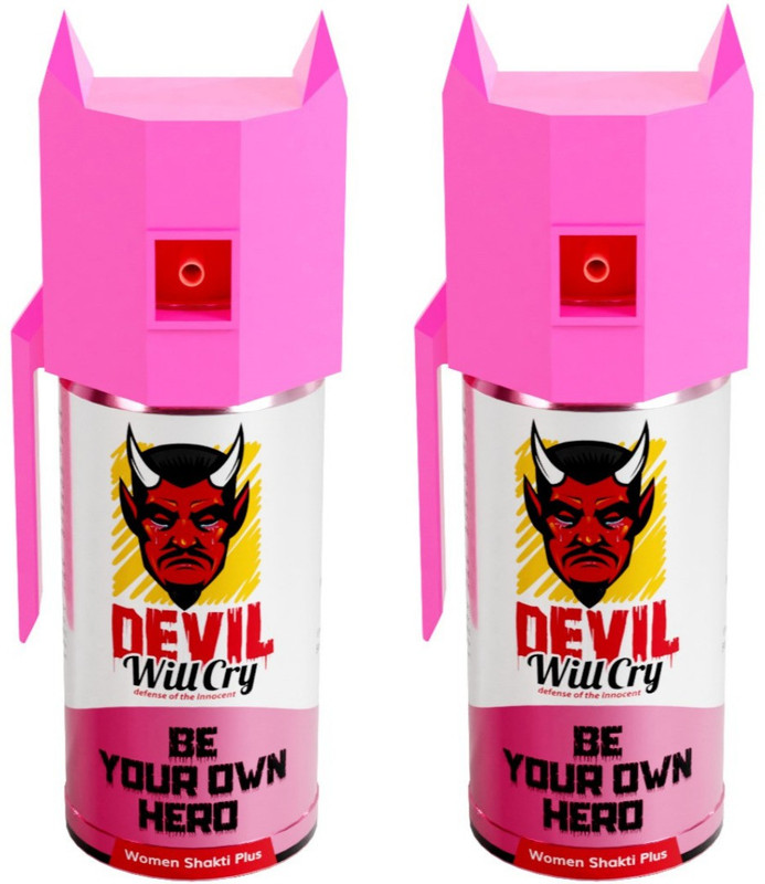 Devil Will Cry For Car and Home STRONGEST Pepper spray gun with glass breaker 110 ml, 90 shot Pepper Stream Spray