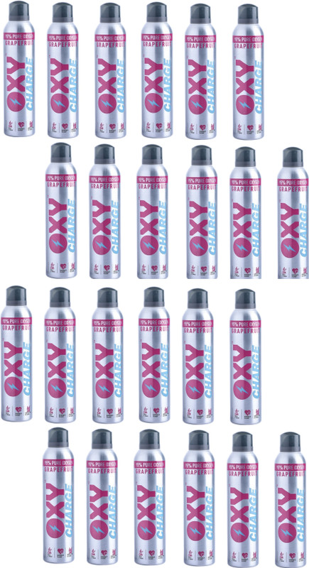 Oxycharge All-Natural Oxygen For Health, Wellness - Grape Fruit - With Mask - Pack Of 1 Portable Oxygen Can