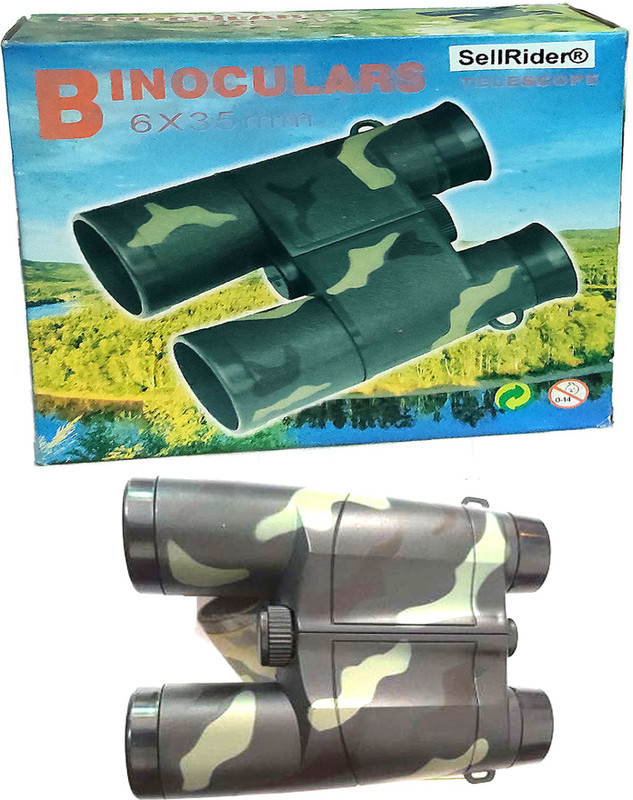 SellRider Binoculars for Kids Real, Mini Compact Binocular Toys, Outdoor Sports Binoculars(35 mm , Black)