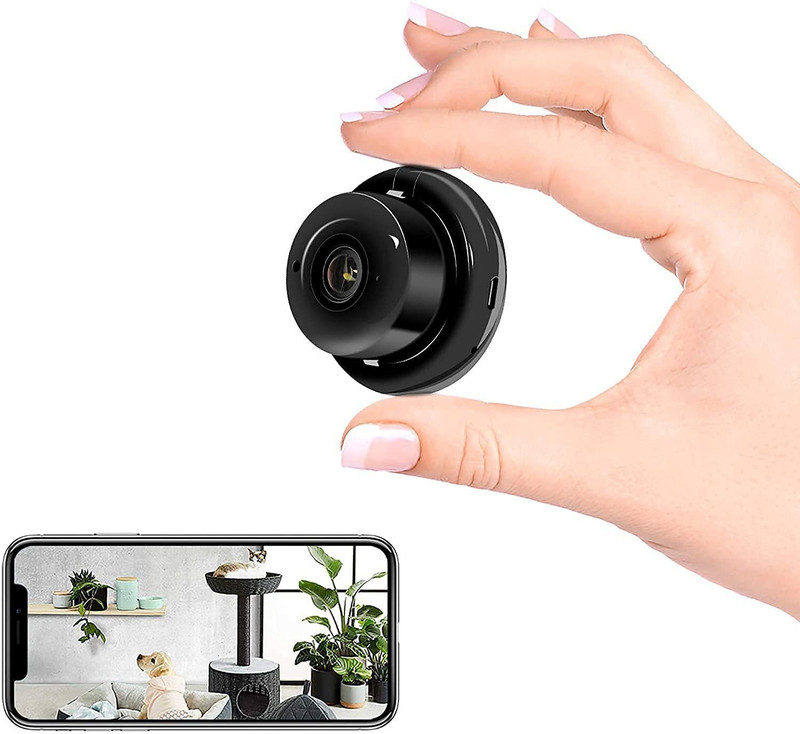 Bzrqx Mini Security 1080P CC Camera for Home,Office, Apartment Smart Camera with Audio and Video Sports and Action Camera(Black, 12 MP)