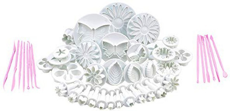 SYGA 47PCs Cake Decorating Plunger Cutter for Fondant Make Beautiful Shapes & Designs Cookie Cutter(Pack of 47)