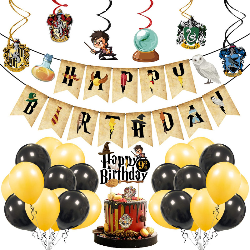 ZYOZI Harry Potter Birthday Decoration,Harry Potter Birthday Party Supplie(Pack of 33)(Set of 33)
