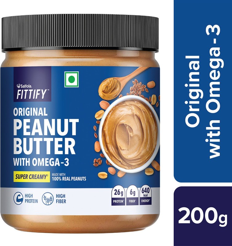 Saffola Fittify Original Peanut Butter With Omega-3 Super Creamy 200 g