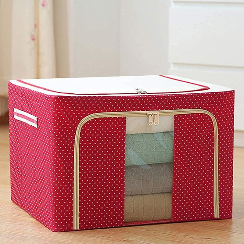 TGOPIT Clothes Cover Clothes Storage Bag, Stackable Storage Bins Box Luggage Cover(Medium, Multicolor)