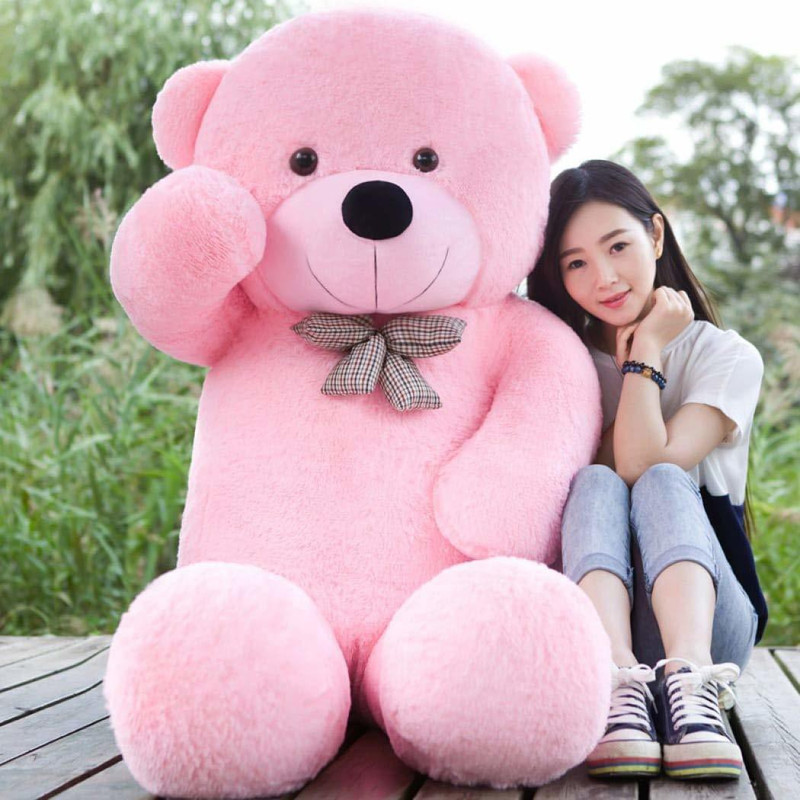 Osjs 3 Feet pink tuffed Spongy Lovable/Huggable Teddy(90 cm) - 90 cm(Pink)