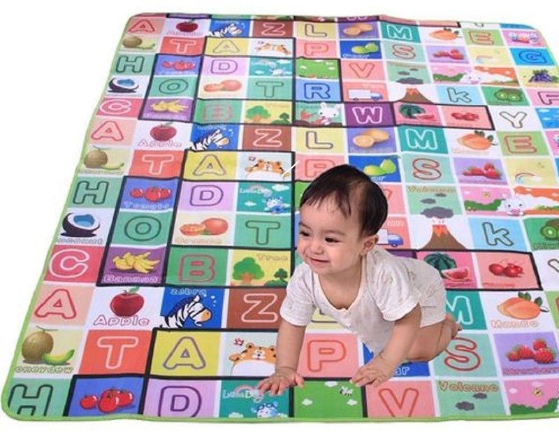 KANHA FASHION ZONE Microfiber Baby Play Mat(Multicolor, Large)