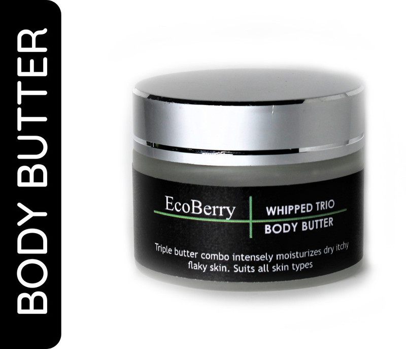 ecoberry Whipped Trio Body Butter For Dry, Itchy, Flaky Skin, Winter care, Safe For Babiy(50 ml)