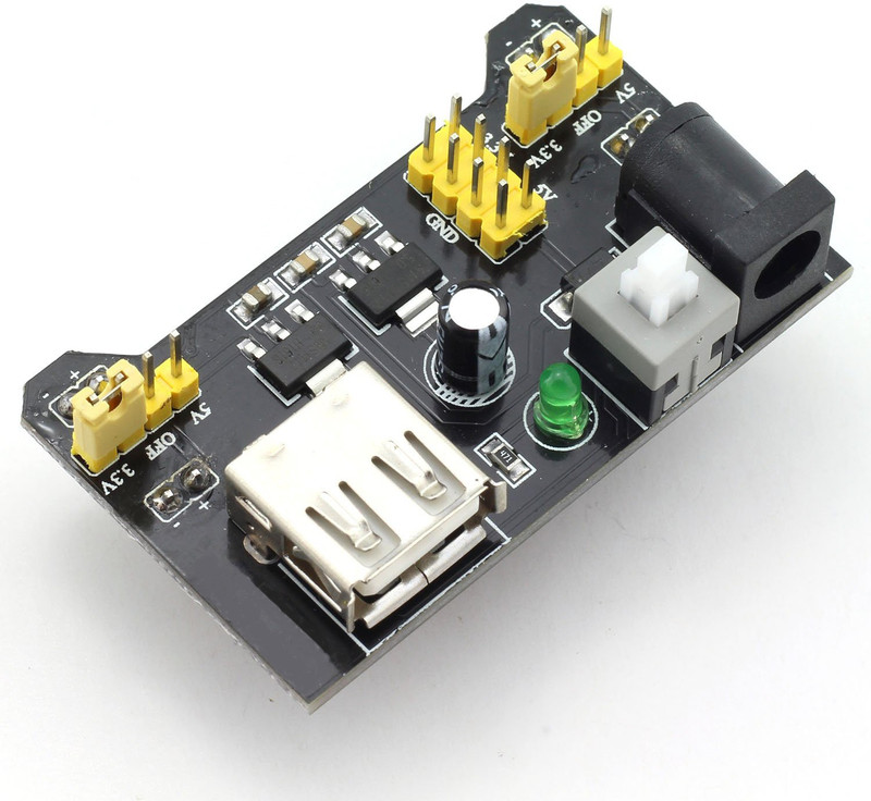 HUBX BREAD BOARD POWER SUPPLY 5 Watts Computer PSU with 2 SATA Cables(Black)
