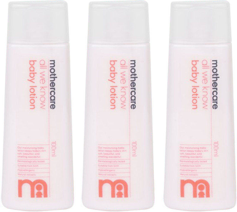 Mothercare All We Know Baby Lotion 100ml (pack of 3)(300 ml)