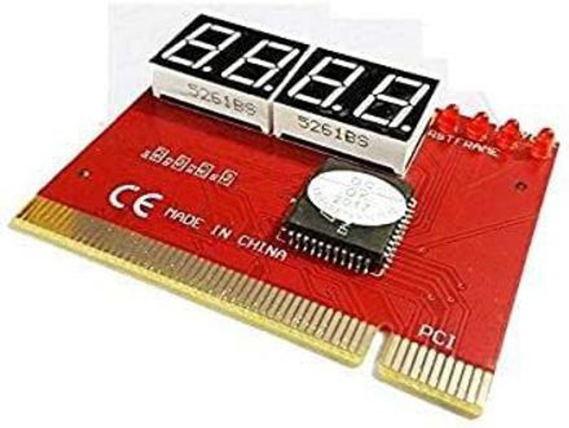 TECHGEAR pci Athlon Dual Core (1 GB DDR2/Chrome OS/1 Inch Screen/New PCI 4-Digit PC Motherboard Diagnostic Card with User Manual)(Red)