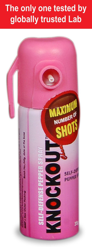 Knockout Self Defence Pepper Spray for Safety with Keychain Pepper Stream Spray