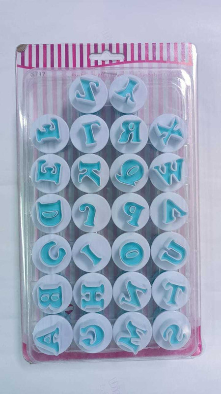 TTM DM 26 Letter Plunger Fondant Cutter Cookie Cutter(Pack of 26)