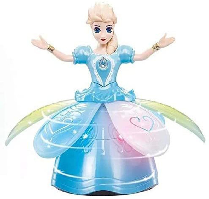 ARNIYAVALA Battery Operated Princess Dolls Toys for Girls(Blue)