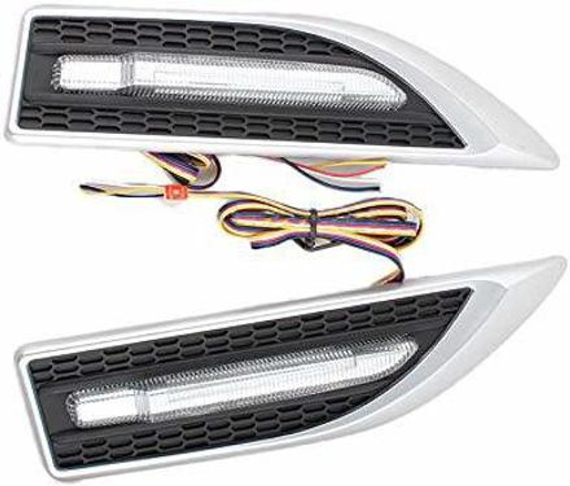 LAVITRA Side LED Indicator Light for Universal For Car Universal For Car(Yellow, White)