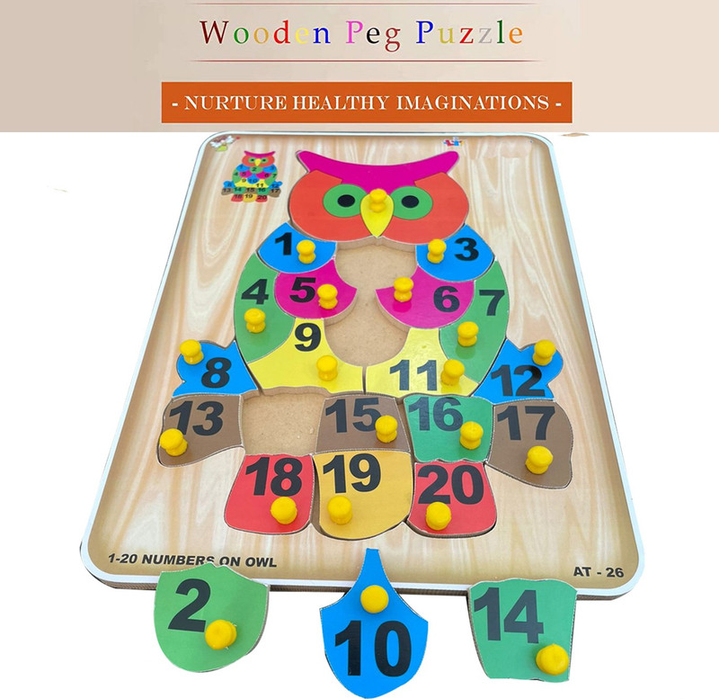 SHALAFI Games jigsaw puzzles, Counting 3D puzzles,brain teasers,cubes learning toy Board(Beige, Multicolor)