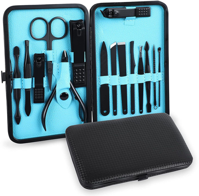 DOCOSS 15 IN 1 Manicure Pedicur Kit / Nail Cutter For Men Women With Leather Case(15 ml, Set of 15)