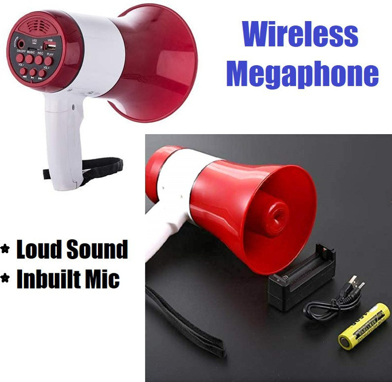 Eastar Handheld Megaphone Rechargeable with Recording, BLUETOOTH/USB Media Player & Siren Meg 619L Handheld Rechargeable Megaphone Indoor, Outdoor PA System (50 W) Indoor, Outdoor PA System Indoor, Outdoor PA System Outdoor, Indoor PA System Outdoor PA System(50 W)