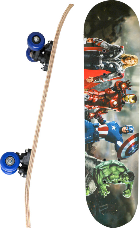 HErita Enterprises Portable Skateboard, 4 Wheels Skate Boards, Mini Cruiser Skateboard, 17 inch x 5 inch Skateboard(Multicolor, Pack of 1)