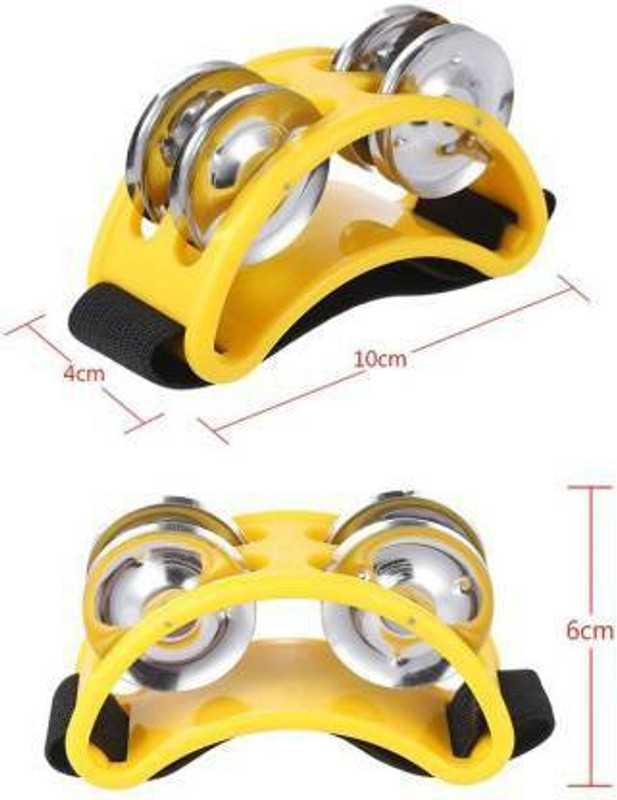 KANHA HUB 22 cm With Head Tambourine(Plastic)