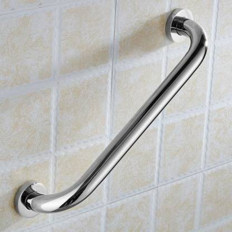 Prestige Grab Bar (Safety Toilet Support Rail) Handle Shower Grab Bar (Chrome 25 cm) Silver Towel Holder(Stainless Steel)