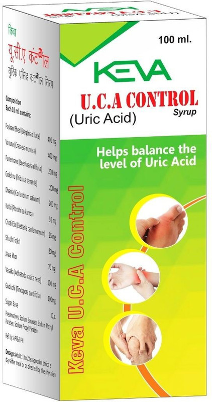 KEVA U.C.A(URIC ACID) CONTROL SYRUP 100MLX4 PACK OF 4(Pack of 4, 400 ml)